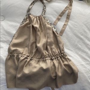 Robert Rodriguez size 2 silk halter sparkle